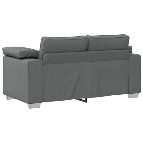 Grå Soffbänk 120 cm i Tyg