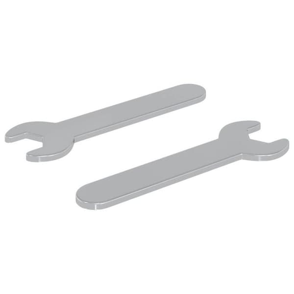 Kombinationsnyckel Vidaxl 2 st Silver 10 mm Järn