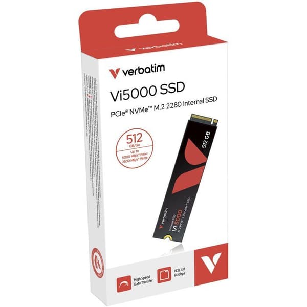 Intern SSD - VERBATIM - Vi5000 - 512 Go - NVMe