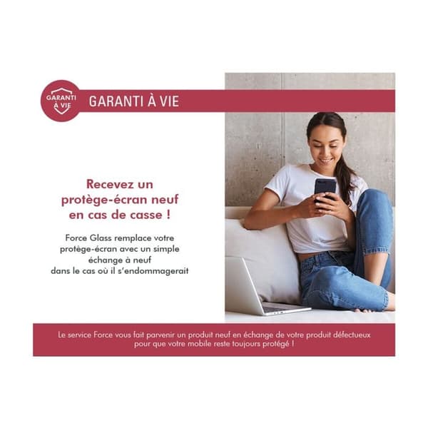Smartphone skärmskydd Forceglass Pack FGOG 2.5D IP16 Plus + 2 GRS linsskydd