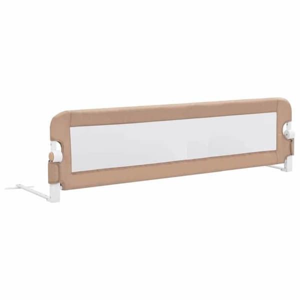 vidaXL Barnsängstång Taupe 150x42 cm Polyester 10165