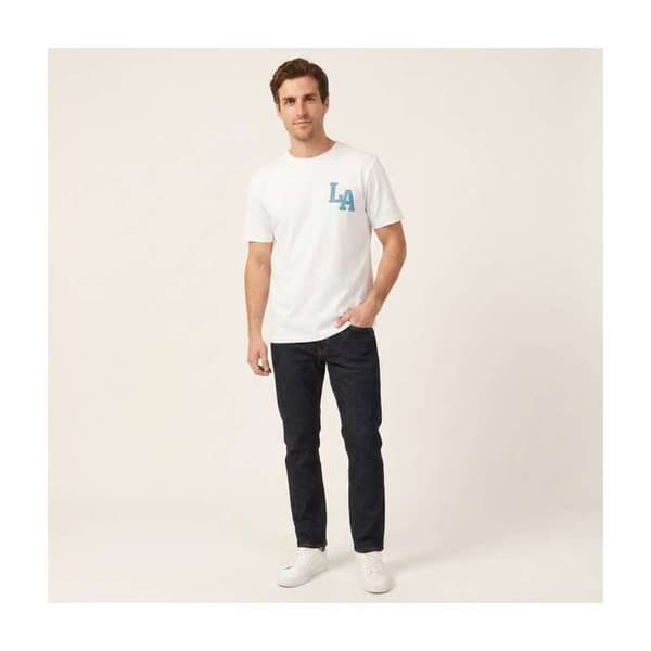 T-shirt i bomull med rak rund hals