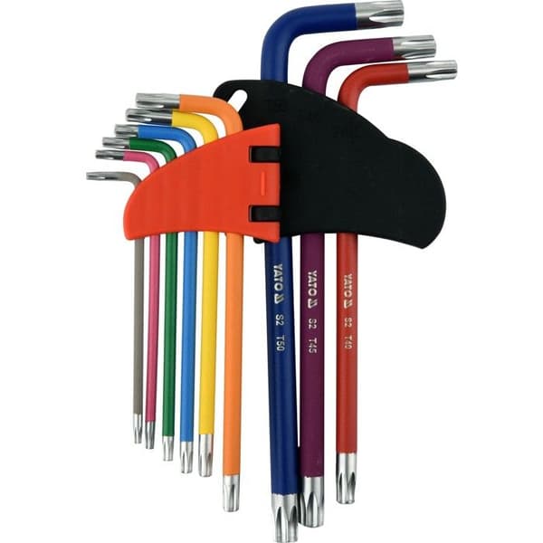 Clé Allen TORX T10 - T50, 9 delar