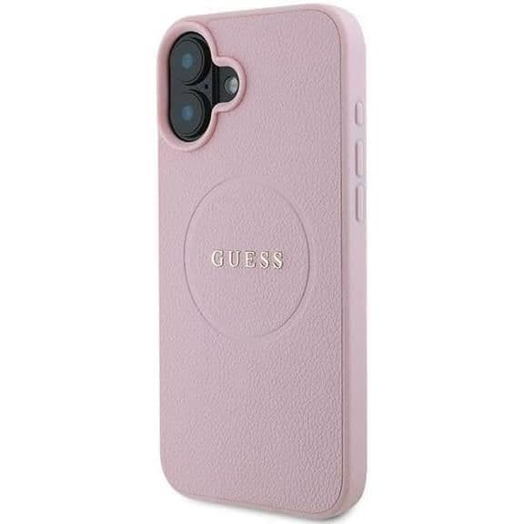 Hårddräkt - CG MOBILE - iPhone 16 Plus - Rosa - Ekologiskt läder - Elegant design