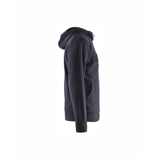 3D-tryckt hoodie marinblå - Blaklader