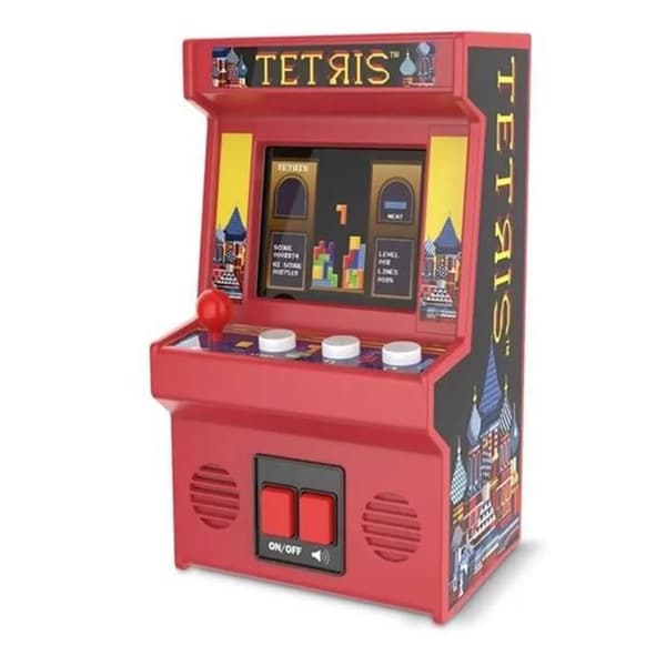 Barnens Arcade-spel Basic Fun Tetris Classic Arcade-maskin - röd