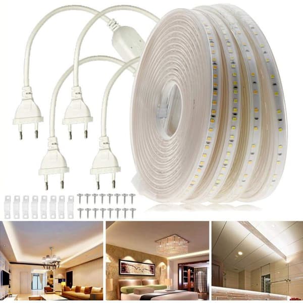 LED-remsa 20m 2835 SMD - Kallvit, Ljusbelyst IP65