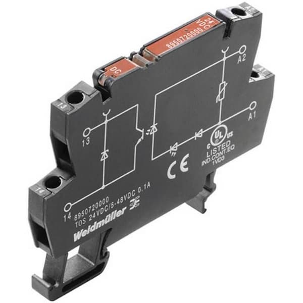 Elektroniskt relä Weidmüller Solid state relä 8950720000-1 0,1 A Kontaktspänning (max.): 48 V/DC 1 st.