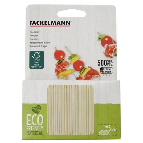 500 tandpetare Fackelmann Nature