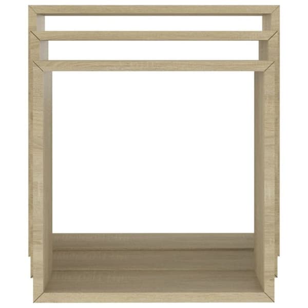 vidaXL Cube Vägghyllor 3 st Sonoma Ek