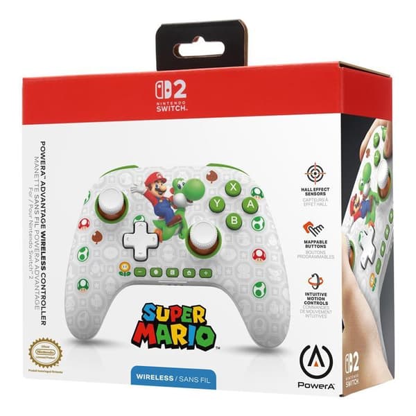 Trådlös Manette Powera Mario & Yoshi-Tillbehör-SWITCH 2