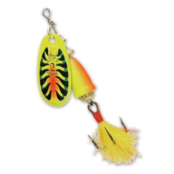 Blue Fox Vibrax® Foxtail Spoon - gul - 8g