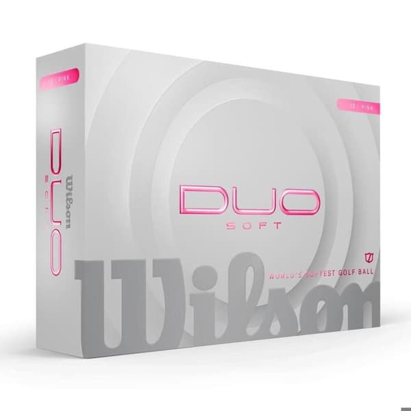 Wilson Duo Soft Rosa Golfbollar