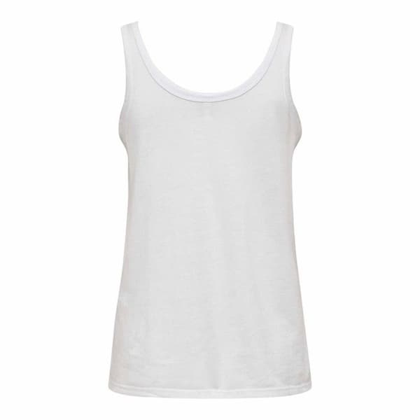 Topp - ONLY - 15292464 - Vit - Rund hals - Rak passform
