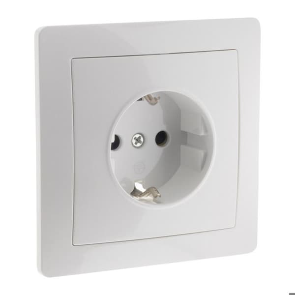 Inbyggd Schuko - Vit - Orys - Zenitech