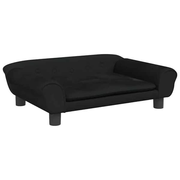 vidaXL Barnsoffa svart 70x45x26 cm sammet, mini soffa, mini soffa-stol, mini soffa för barn, soffa av 3196404
