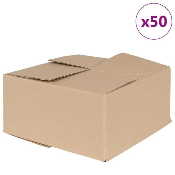 Fällbar låda 50 st 30x30x15 cm kartong