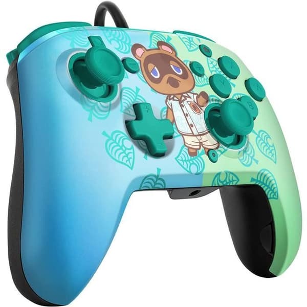 Wired Controller - PDP - Faceoff Deluxe - Animal Crossing: Tom Nook - Switch