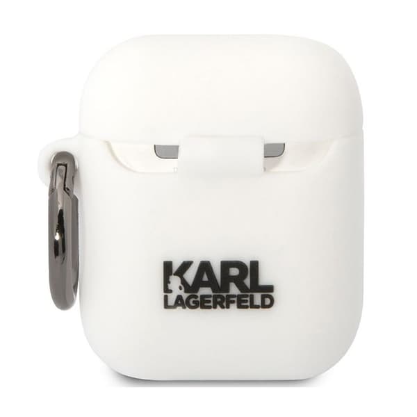 Siliconfodral för AirPods 1 Karl Lagerfeld vit