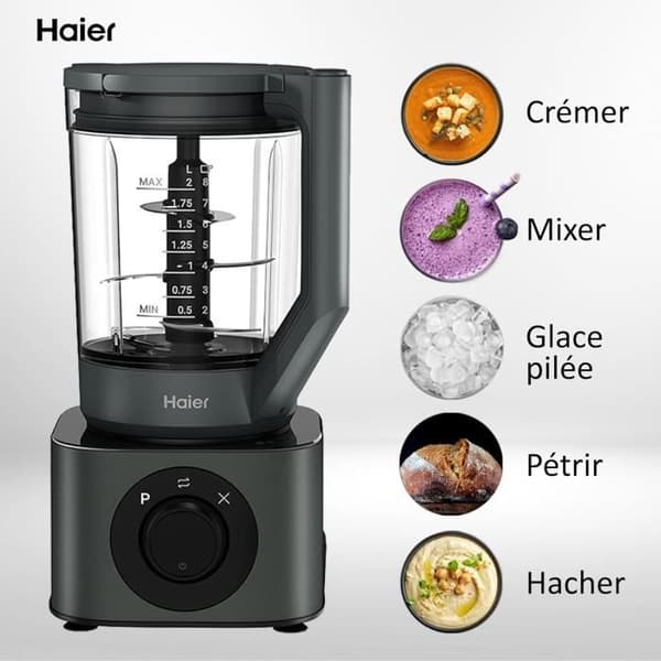 Robotblender Multifunktion - HAIER - I-Master - 6 Program - 3 Skålar - 2L Kapacitet