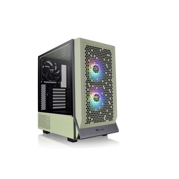 PC-chassi - Thermaltake - Ceres 300 TG ARGB - Matcha Grön - 2 ARGB-fläktar - Mid Tower