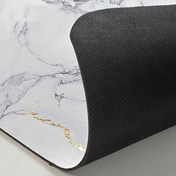 Venor Ultra-Absorbent Badmatta - Grå Marmor Effekt 50x80 cm