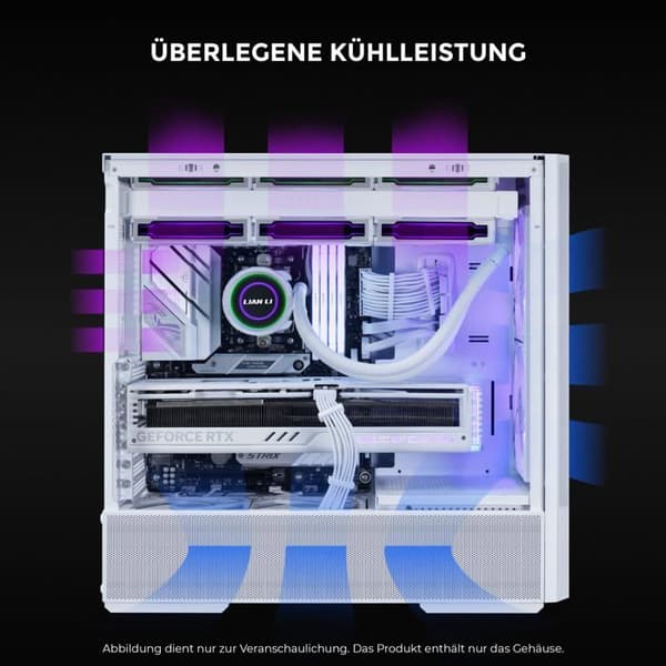 PC Chassi - LIAN-LI - Lancool 207 RGB - Vit - ATX - 4 Fläktar