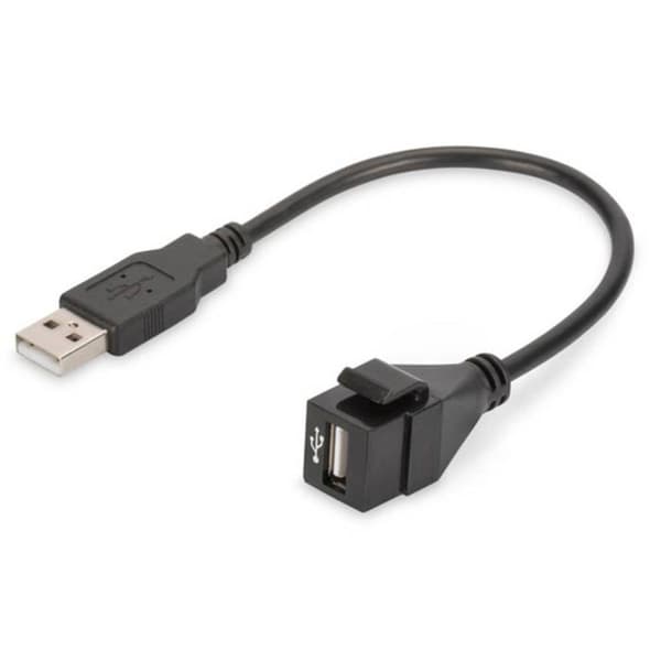 Modulär ingång - DIGITUS - DN-93402 - USB 2.0 Typ A - Svart - RAL 9005