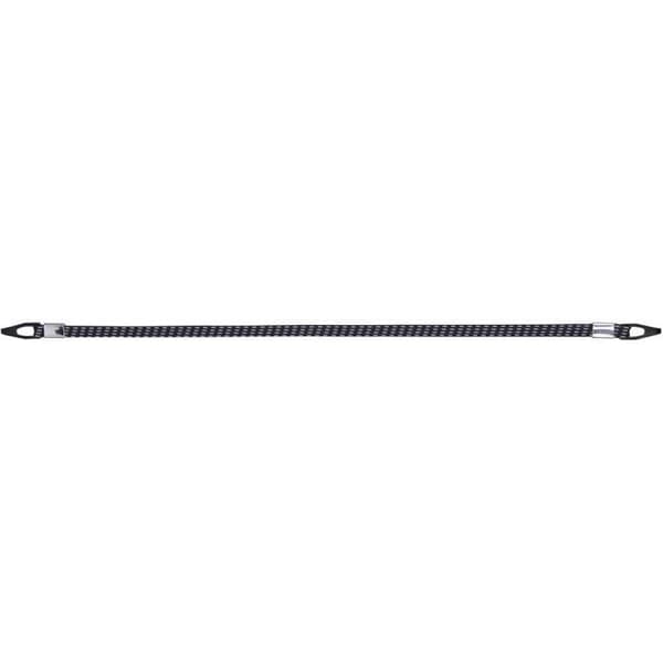 CONTEC Spanngurt 'String Deluxe' SB-förpackad, 2-faldig, extra stark krok, 580mm mélangé svart-grå