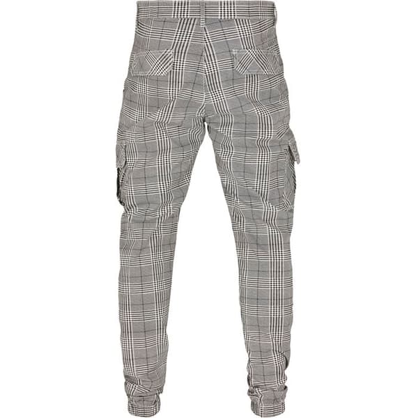 Cargo Byxor - URBAN CLASSICS - Rutig - Grå - Man - Standardstorlek