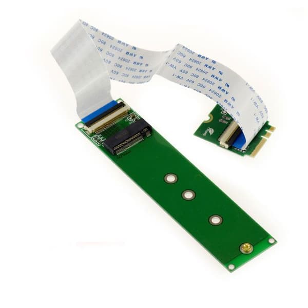 KALEA-INFORMATIQUE Riser förlängare M.2 - Adapter Riser M2 M Nyckel till M2 E A Nyckel Längd 20cm