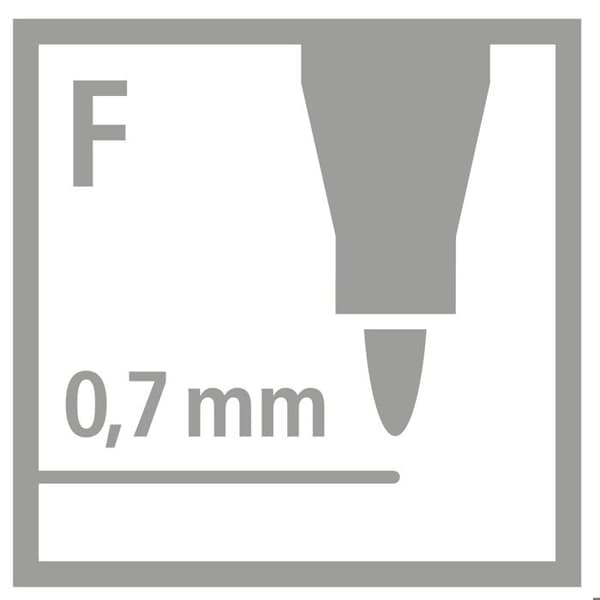Filttusch - OHPen - Permanent - Fin spets - Blå - Oföränderlig
