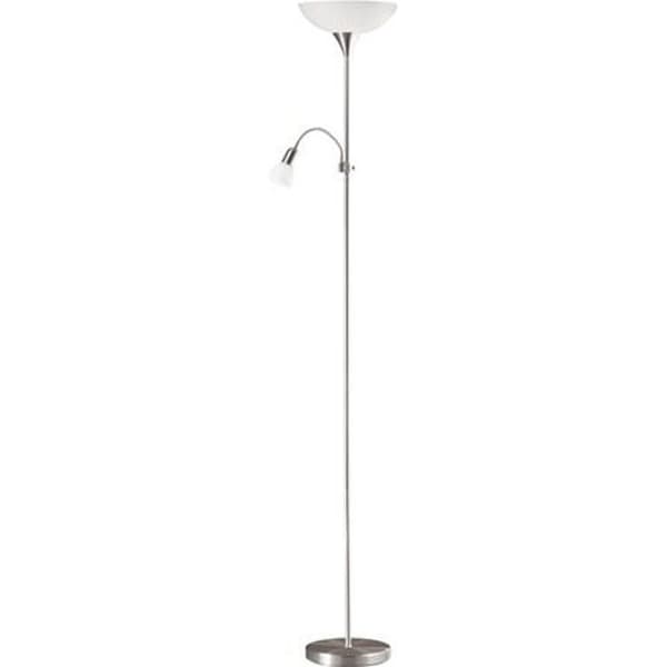 Rak golvlampa + halogenläslampa