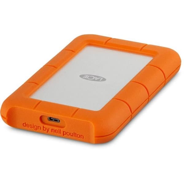 LaCie Rugged SECURE STFR2000403 Bärbar hårddisk - Extern - 2 TB - USB 3.1 Typ C - 2 års garanti