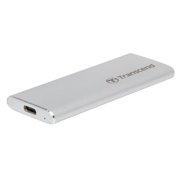 Extern SSD-hårddisk - TRANSCEND - ESD260C - 1 To - USB 3.1 Gen 2 - Silver