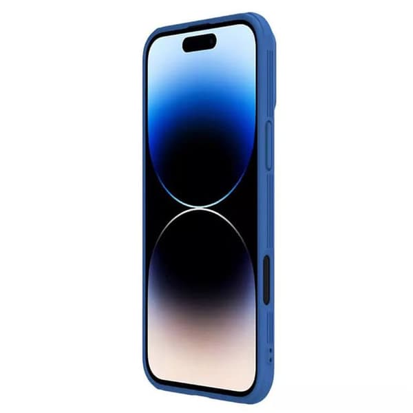 Telefonfodral - NILLKIN - CamShield Pro - iPhone 16 Pro Max - Blå - Förstärkt skydd