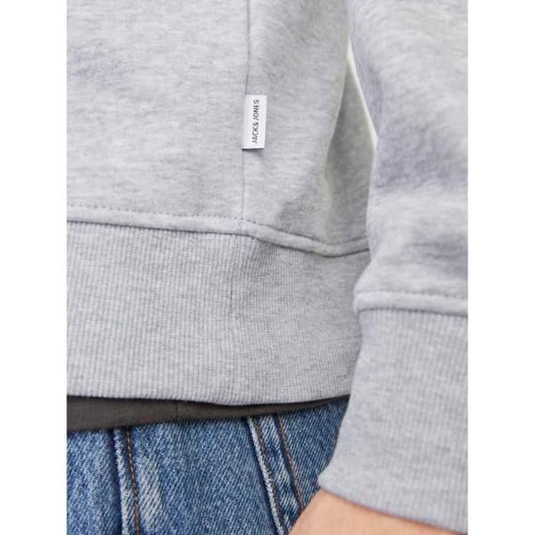 Sweatshirt 1/4 zip Jack & Jones Bradley - ljusgrå melange