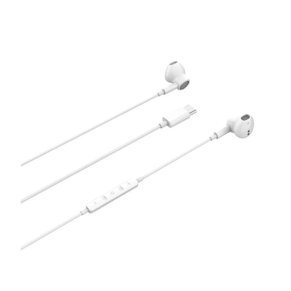 Beline USB-C in-ear hörlurar vita