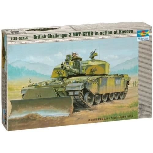 Britisk Challenger 2 MBT KFOR-modell Trumpeter 1:35