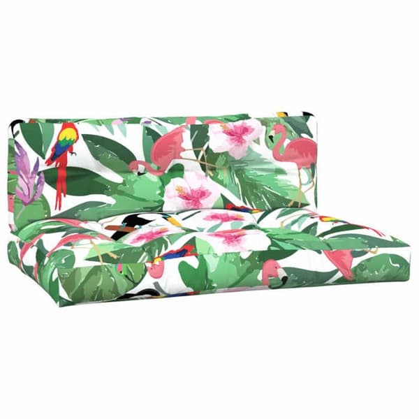 vidaXL Pallkuddar 2 st Multicolor Tyg 360750