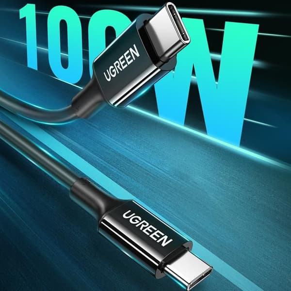 USB-C-kabel - UGREEN - USB-C till USB-C - 2 m - 480 Mb/s - 5 A