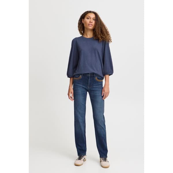 Jeans med rak passform dam Pulz Jeans Zelle