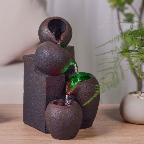 Zen hartsfontän med LED Luba