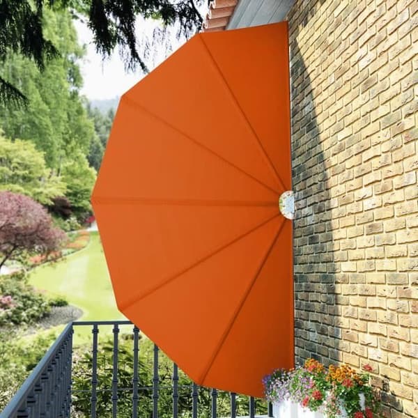 vidaXL Fällbart sidostånd för terrass Terracotta 200 cm