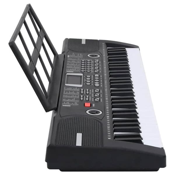 El-piano med 61 tangenter och notställ för barn
