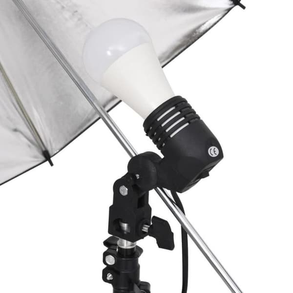 VIDAXL Studio Lighting Kit med stativ och paraplyer - 190233
