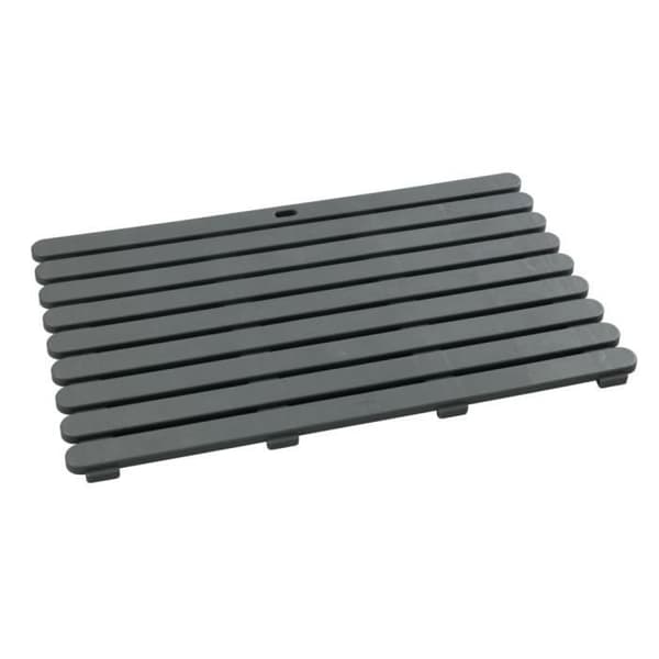 Duschgaller - WENKO - Grå - Halkfri - Plast - 80x50x3cm
