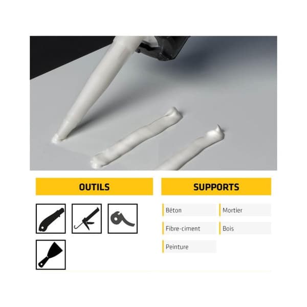 Lim SIKA Sikabond-240 Fixe Facile - Vit - 300ml