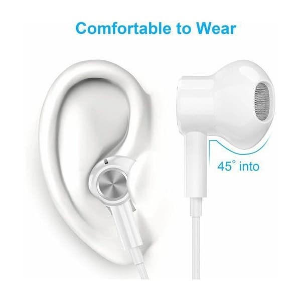 Beline USB-C in-ear hörlurar vita