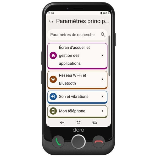 Smartphone Doro Aurora A10 grafit för seniorer